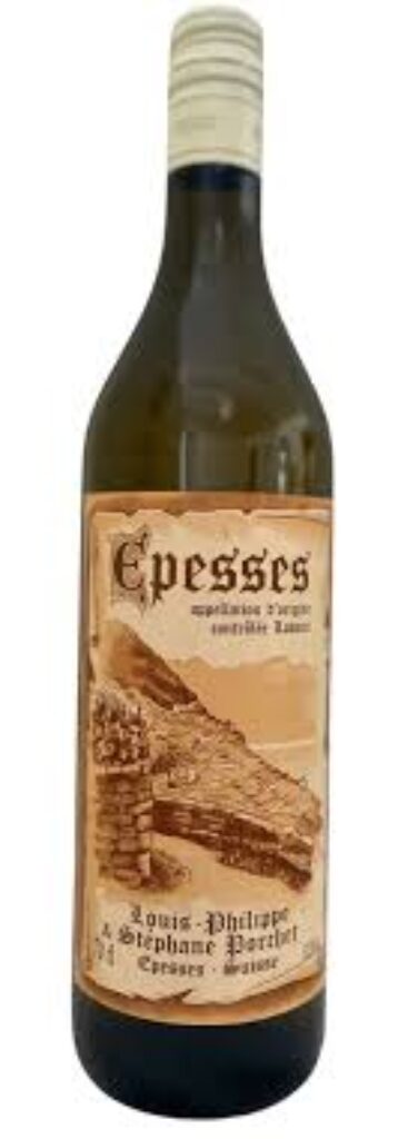 Bouteille de epesses de stéphane porchet vigneron à Epesses en Lavaux