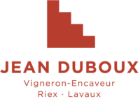 Logo du domaine Jean et Constance Duboux à Riex Lavaux en forme d'escalier rouge brique