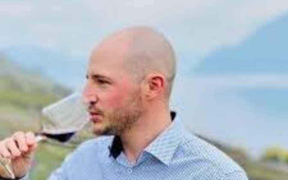 Photo pportratit de stéphane porchet vigneron à Epesses en Lavaux